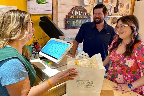 Customer's Checking Out at Harley's Popcorn