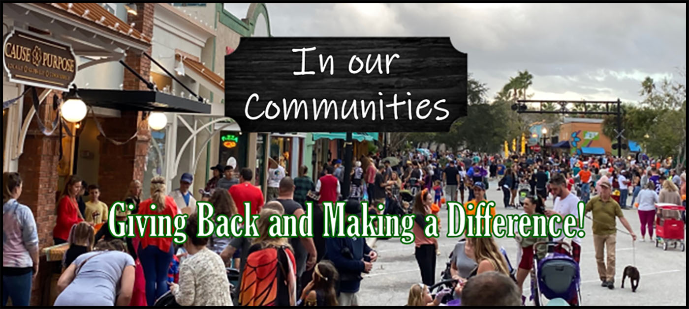 In Our Communities - Giving Back and Making a Difference